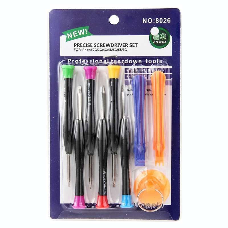 9 in 1 Professional Screwdriver Repair Open Tool Kit for iPhone 6 & 6s / iPhone 5 & 5S