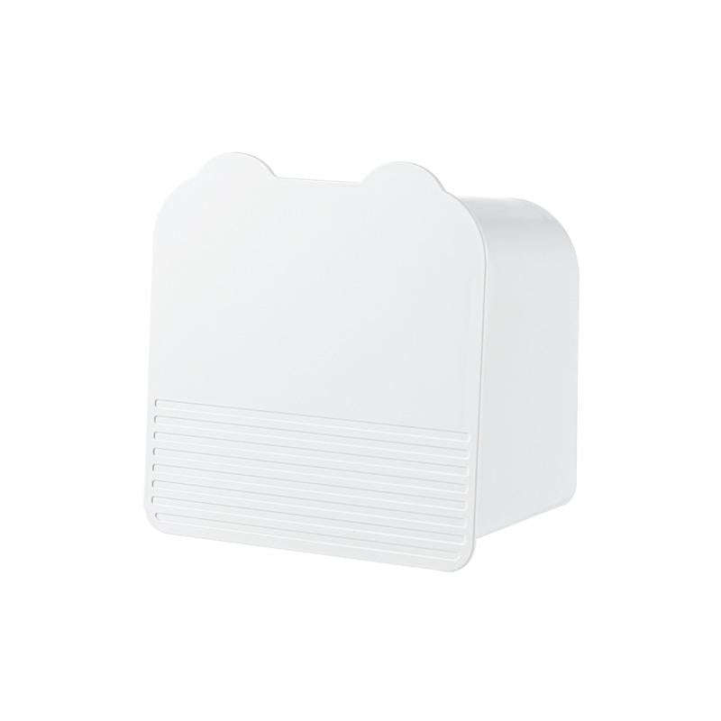 Wall-mounted Sanitary Napkin Makeup Remover Cotton Storage Box(White)