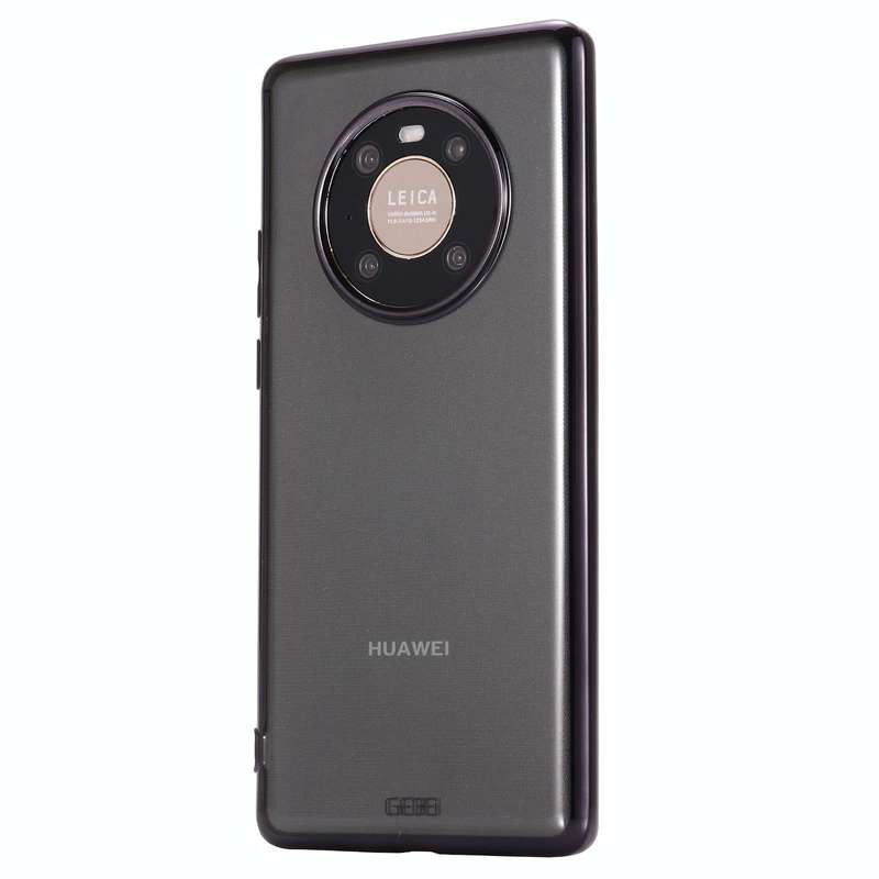 For Huawei Mate 40 Pro GEBEI Shockproof Plating PC Protective Case(Black)
