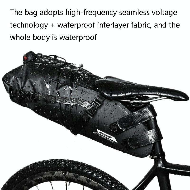 Rhinowalk RK19511 Full Waterproof Bicycle Saddle Tail Bag Big Capacity Road Bike Bag, Colour: RK1...