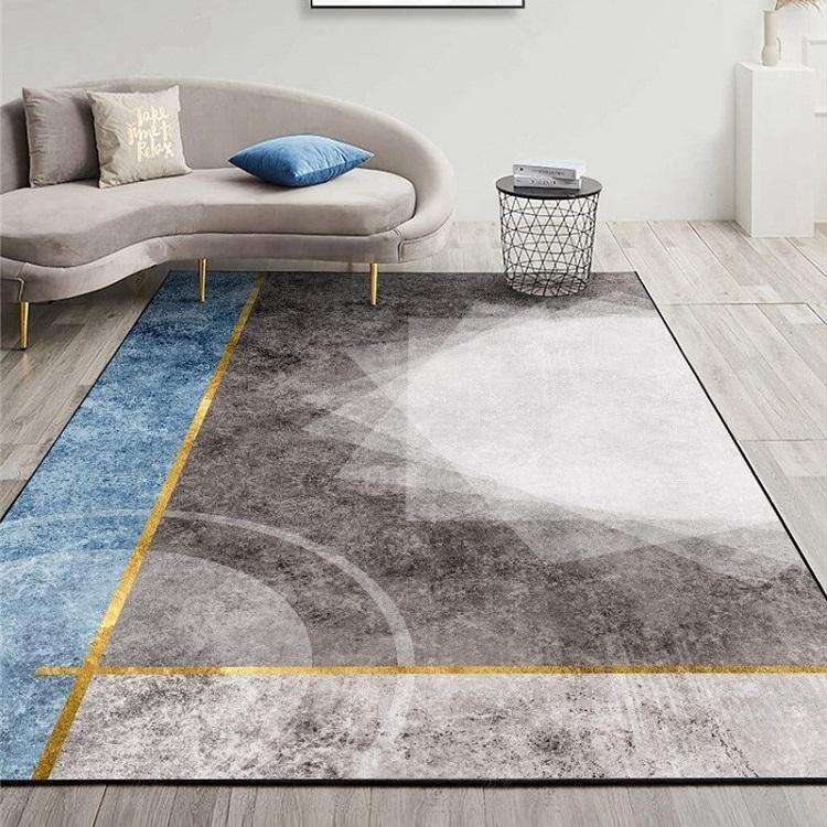 Modern Abstract Geometric Living Room Rug Coffee Table Cushion, Size: 80x120cm(16)