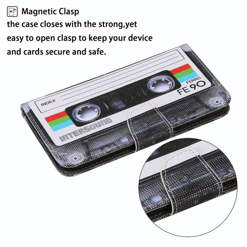 For Samsung Galaxy S22 5G Coloured Drawing Pattern Leather Phone Case(Tape)