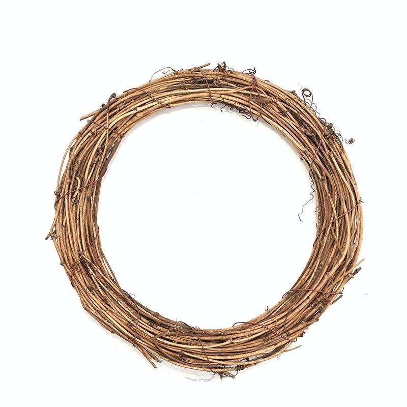 2 PCS Tree Vine Christmas Wreath DIY Rattan Garden Decoration Rattan Window Decoration, Size:20CM