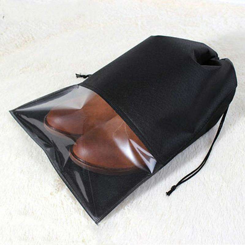 10 PCS Waterproof Shoes Storage Bag Pouch Portable Travel Organizer Drawstring Bag Cover Non-Wove...