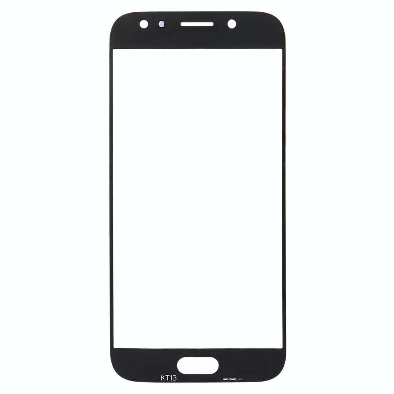For Galaxy J5 (2017) / J530 Front Screen Outer Glass Lens (Black)