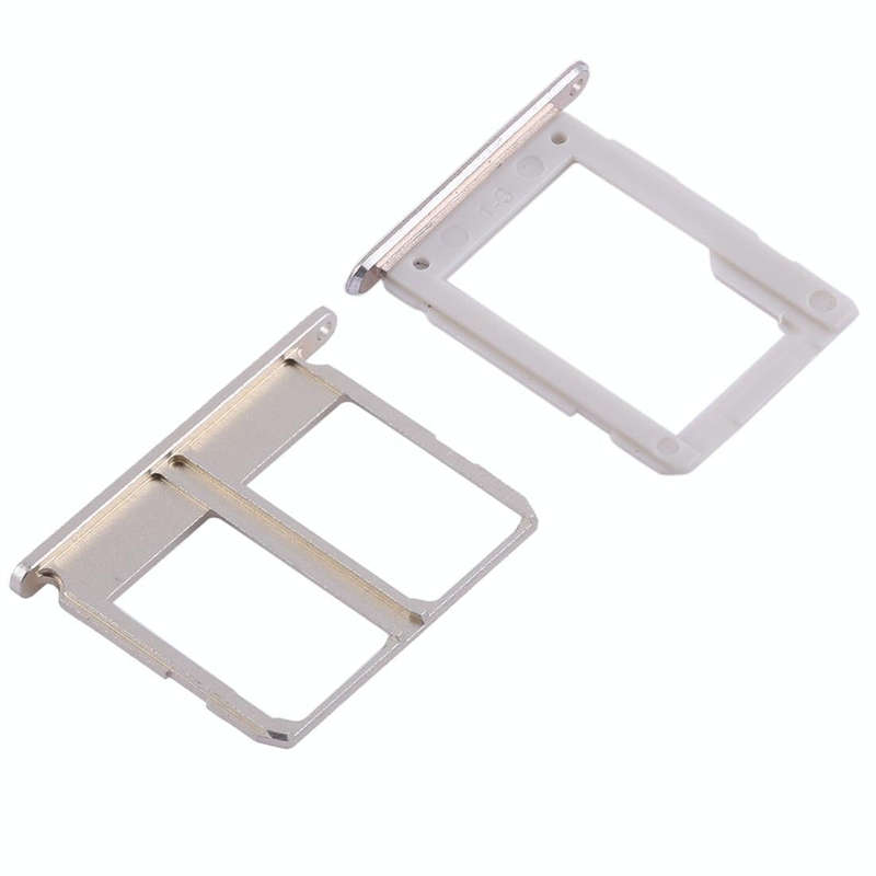 For Galaxy A9100 / A9 (2016) 2 SIM Card Tray + Micro SD Card Tray (Gold)