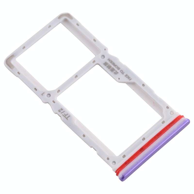 SIM Card Tray + SIM / Micro SD Card Tray for Xiaomi Redmi K30 4G(Purple)