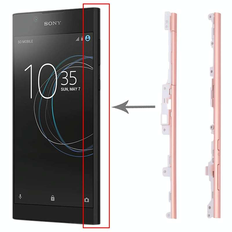 1 Pair Side Part Sidebar For Sony Xperia L1(Pink)