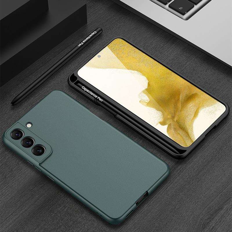 For Samsung Galaxy S22 5G GKK Ultra-thin Skin Feel Phone Case with Stylus(Black)