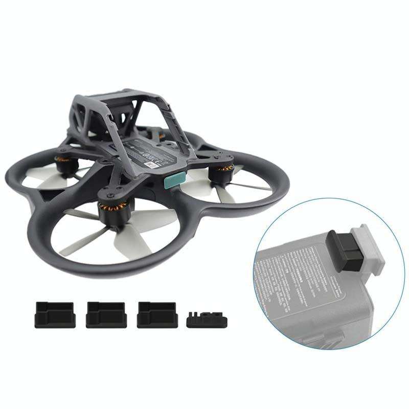 4PCS/Set For DJI Avata CQT 913407 Battery Body Contact TPU Dust-proof Plugs Moisture Protection C...