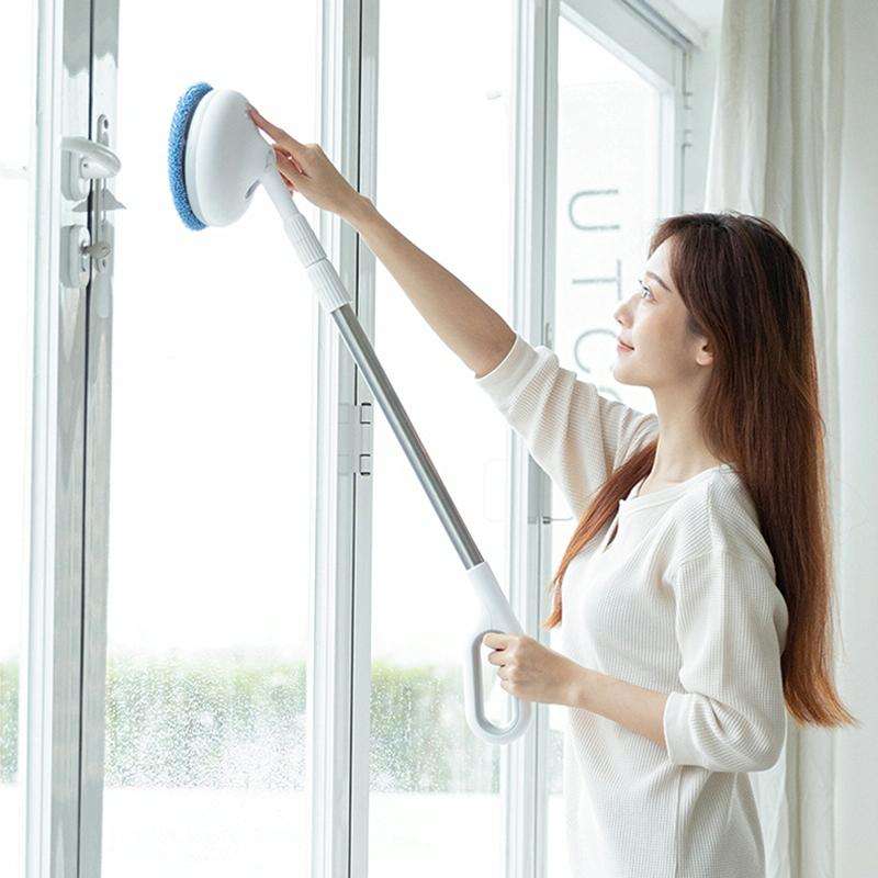 Wireless Electric Intelligent Telescopic Glass Wipe Window Cleaner (Blue)
