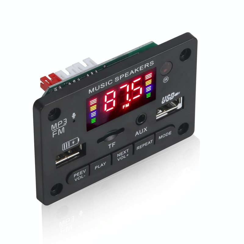 JX-810BT Car 12V Audio MP3 Player Decoder Board FM Radio USB, with Bluetooth / Remote Control / R...