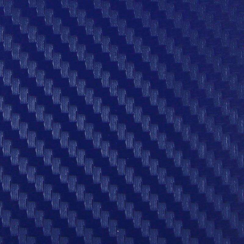 Car Decorative 3D Carbon Fiber PVC Sticker, Size: 127cm x 50cm(Dark Blue)
