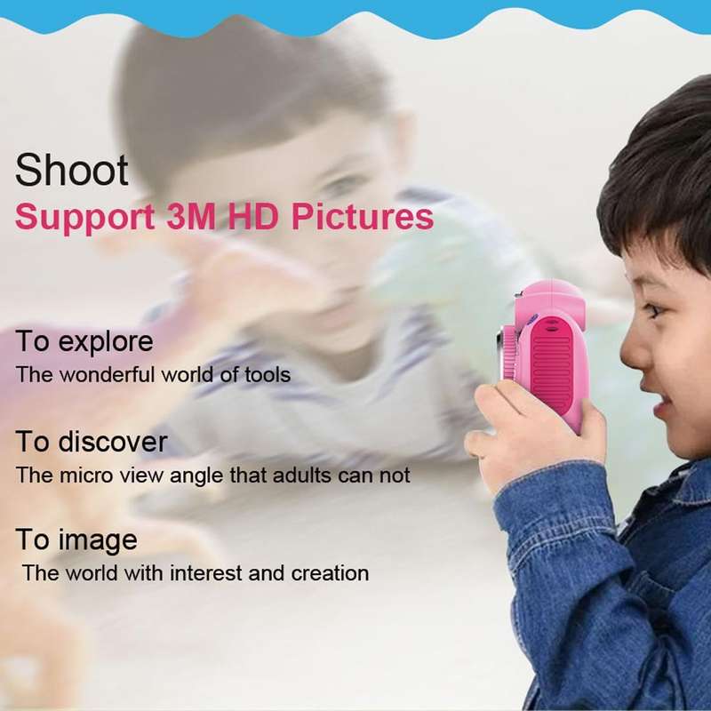 KC501 3 Million Pixels 2.0 inch HD Screen Digital Children Camera (Pink)