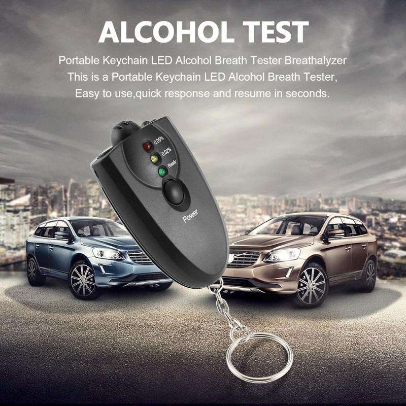 Car Portable Mini LED Air Blow Alcohol Tester(Without Battery)