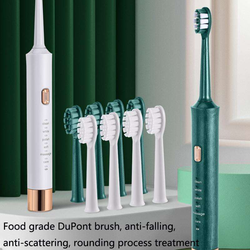 AW-175 Adult Household USB Sonic Electric Toothbrush Couple Toothbrush(White)