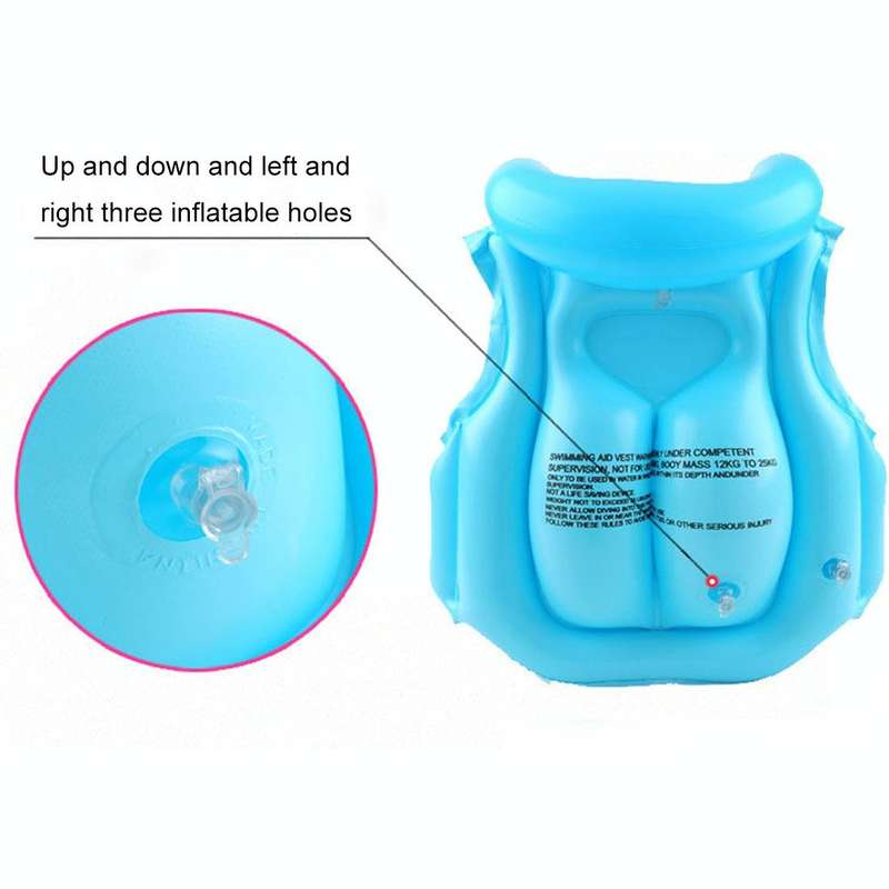 2 PCS B Code Float Inflatable Life Jacket Swimsuit, Size: Medium, Random Color Delivery