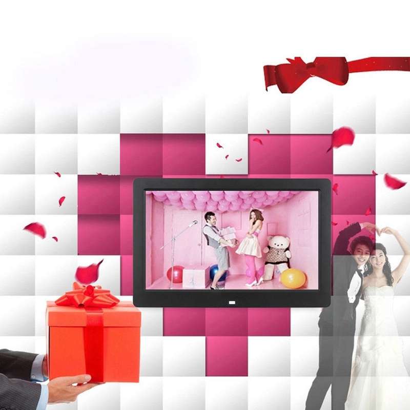 15 inch HD LED Screen Digital Photo Frame with Holder & Remote Control, Allwinner, Alarm Clock / ...