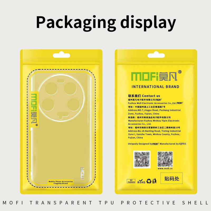 For Huawei nova 11 Pro MOFI Ming Series Transparent Ultra-thin TPU Phone Case