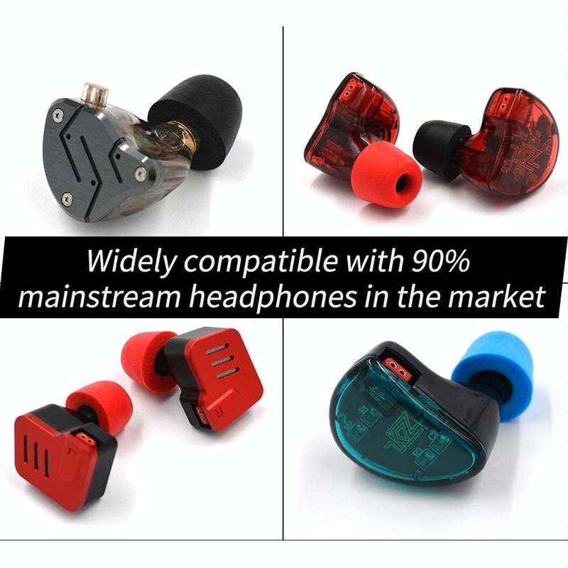KZ 6 PCS Sound Insulation Noise Cancelling Memory Foam Earbuds Kit for All In-ear Earphone, Size:...
