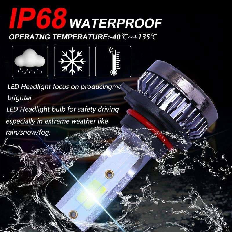 2 PCS H7 DC9-36V / 36W / 8000K / 6000LM IP68 Car / Motorcycle Mini COB LED Headlight Lamps / Fog ...