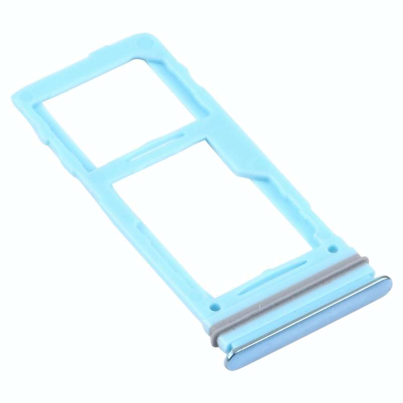 For Samsung Galaxy A52 SM-A525 SIM Card Tray + SIM Card Tray / Micro SD Card Tray (Blue)
