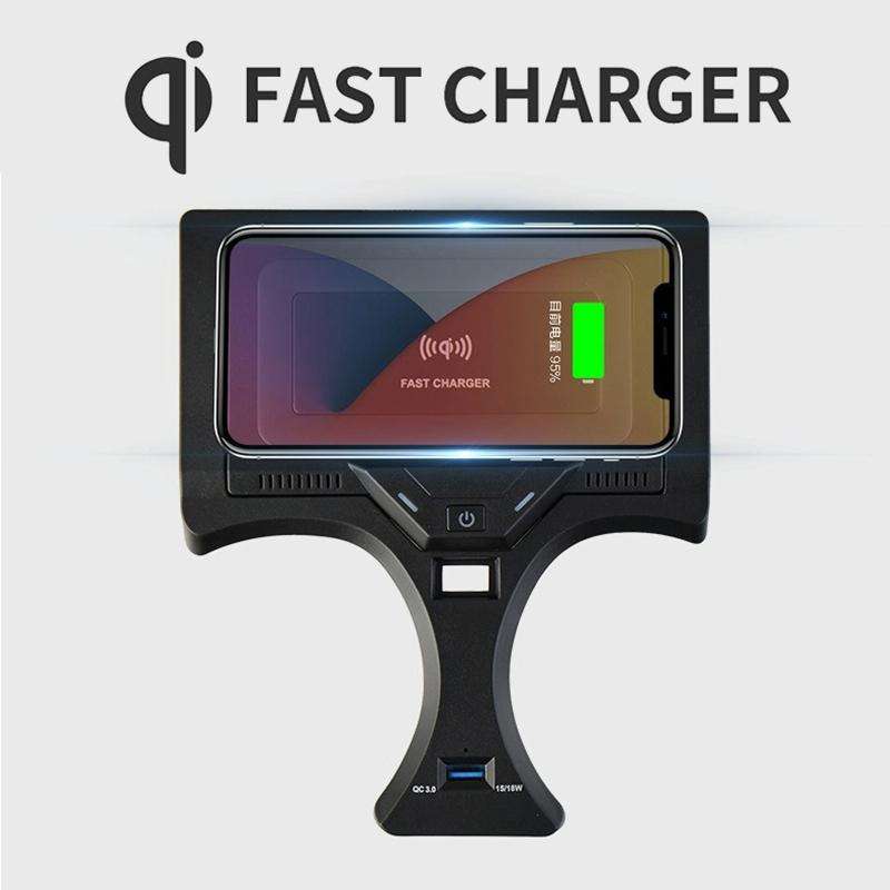 HFC-1017 Car Qi Standard Wireless Charger 10W Quick Charging for BMW 3 Series 2020-2022, Left Dri...