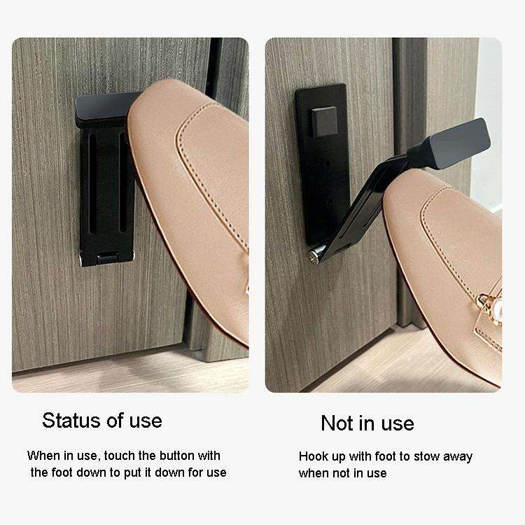 Magnetic Door Stopper Pedal Opening And Closing Door Catch For Bottom of Door(White)