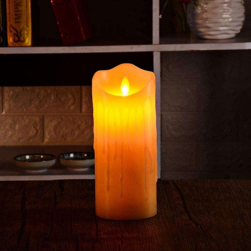 LED Electronic Candle Lights Halloween Christmas Decoration Props, Size: 7.5x15cm(Plastic Tears C...