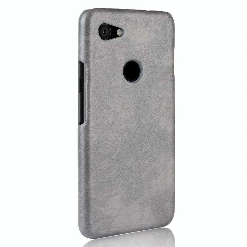 Shockproof Litchi Texture PC + PU Case for Google Pixel 3a XL(Gray)