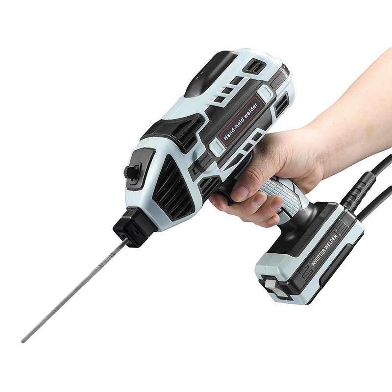 Handheld Welding Machine Home Small Portable Inverter Welder(Green EU Plug 220V)