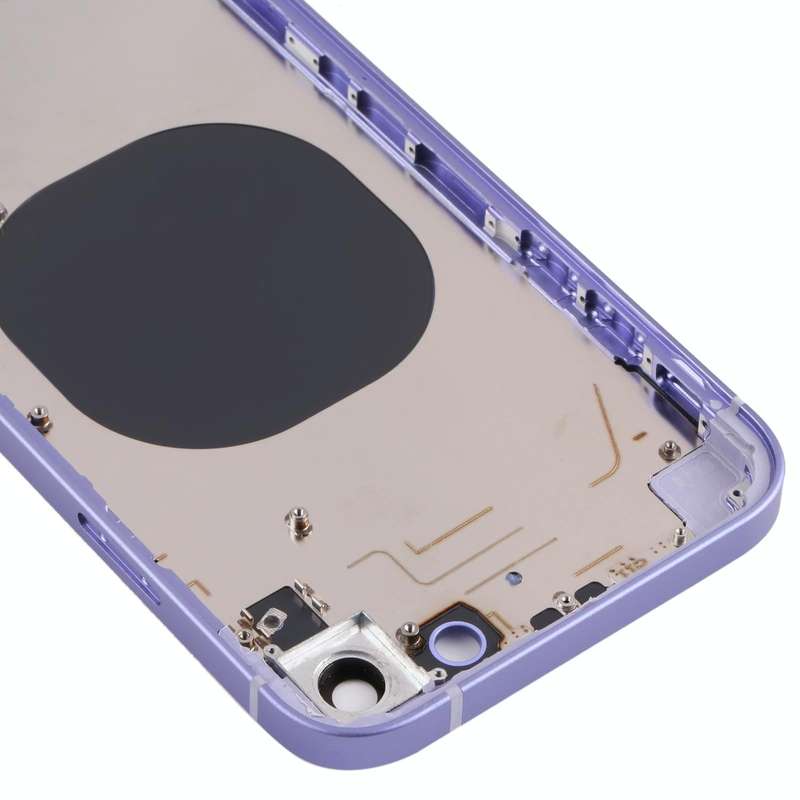 Back Housing Cover with Appearance Imitation of iP13 for iPhone XR(Purple)