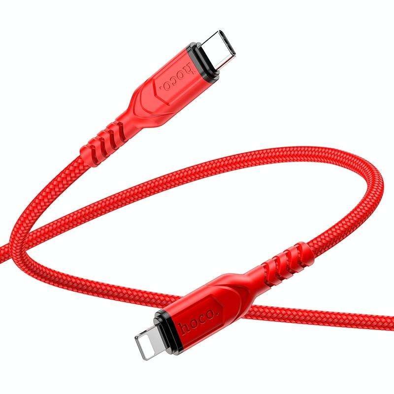 hoco X59 Victory PD 20W USB-C / Type-C to 8 Pin Charging Data Dable, Length:1m(Blue)