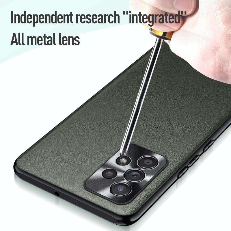 For Samsung Galaxy A33 5G Plain Skin Leather Phone Case(Black)