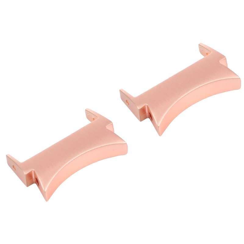 1 Pair For Samsung Galaxy Watch4 40mm / 44mm Smart Watch Watchband Connector Converter (Rose Gold)