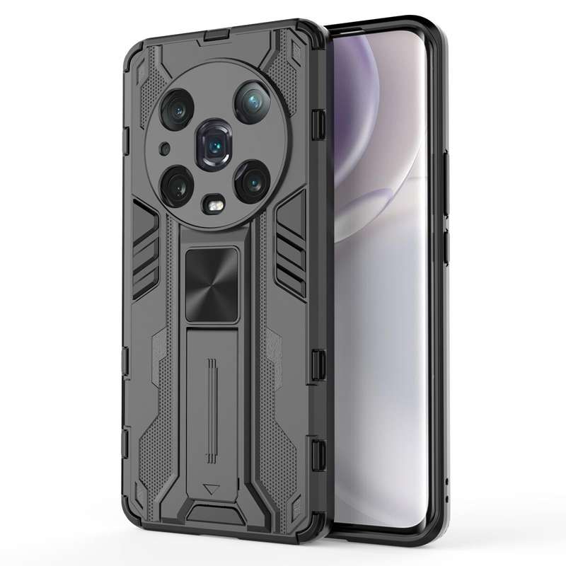 For Honor Magic4 Pro Supersonic PC + TPU Shock-proof Protective Phone Case(Black)