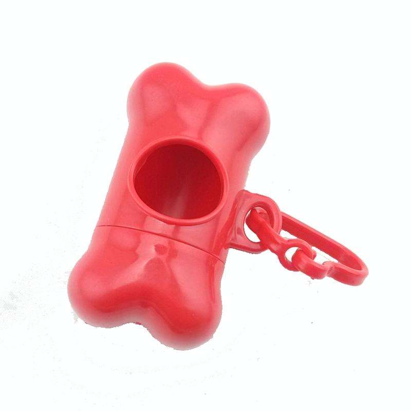 Dog Poop Dispenser Dog Poop Bag Bone Dispenser Case Pet Waste Bags(Green)