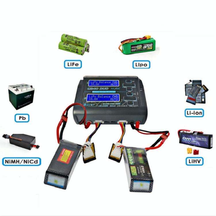 HTRC C240 Balanced Lithium Battery Charger Remote Control Airplane Toy Charger, Specification:US ...