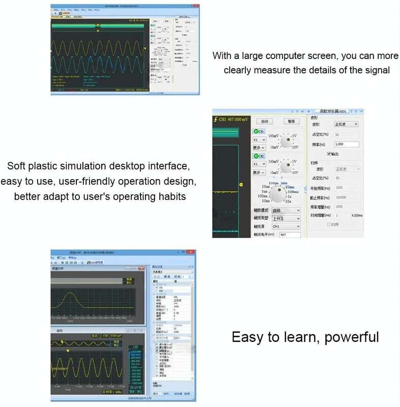 ISDS205A Multifunctional 20M Bandwidth 48MGS/s USB Virtual Digital Oscilloscope PC Spectrum Analy...