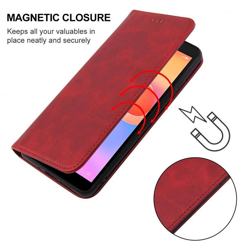 For ZTE Blade A31 Plus Magnetic Closure Leather Phone Case(Red)