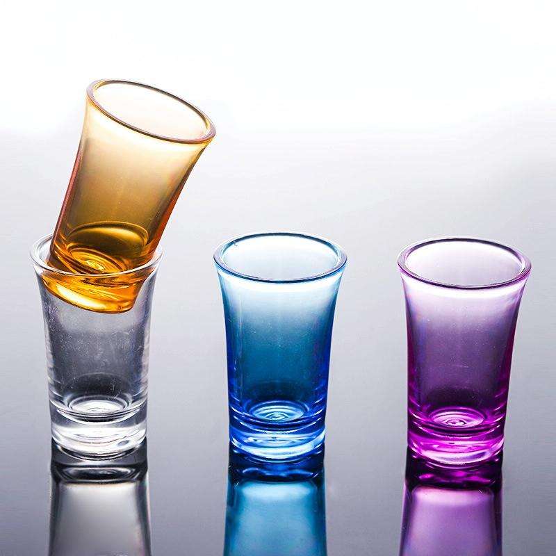 35ml Bar Party Acrylic Colorful Cup Mini Liquor Glass, Color: Blue