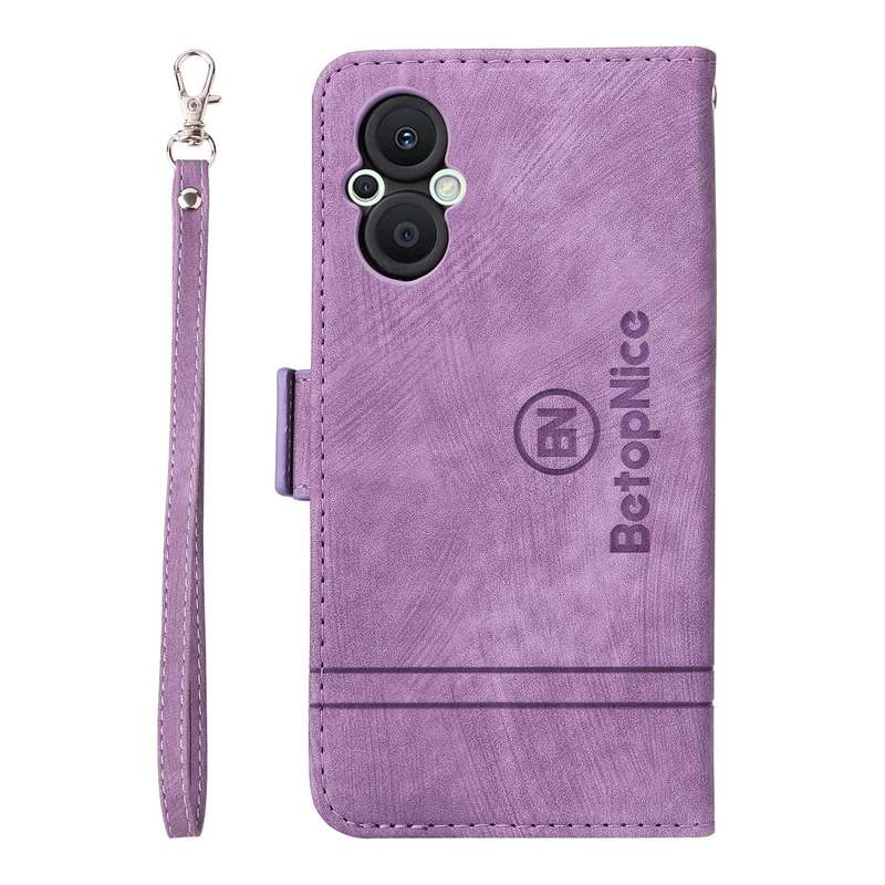 For OPPO Reno 7Z 5G BETOPNICE Dual-side Buckle Leather Phone Case(Purple)