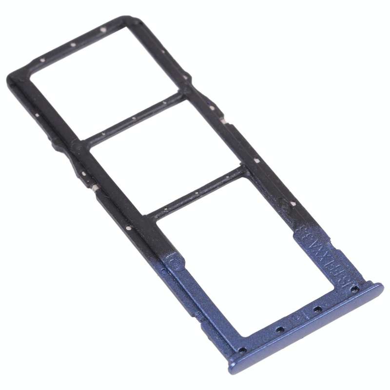 SIM Card Tray + SIM Card Tray + Micro SD Card Tray for Huawei Y9 (2018)(Blue)