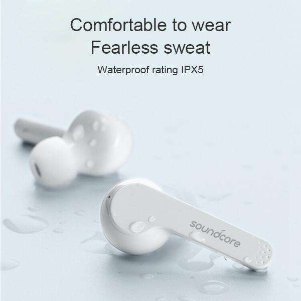 ANKER soundcore TWS Bluetooth 5.0 Binaural Wireless Bluetooth Earphone with Charging Box(White)