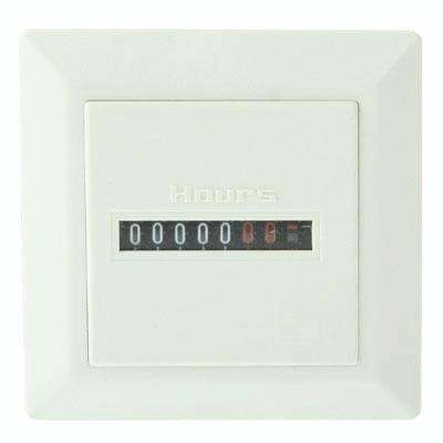 HM-1 AC Hour Meter, Time Setting Range: 0-99,999.99 Hours(White)