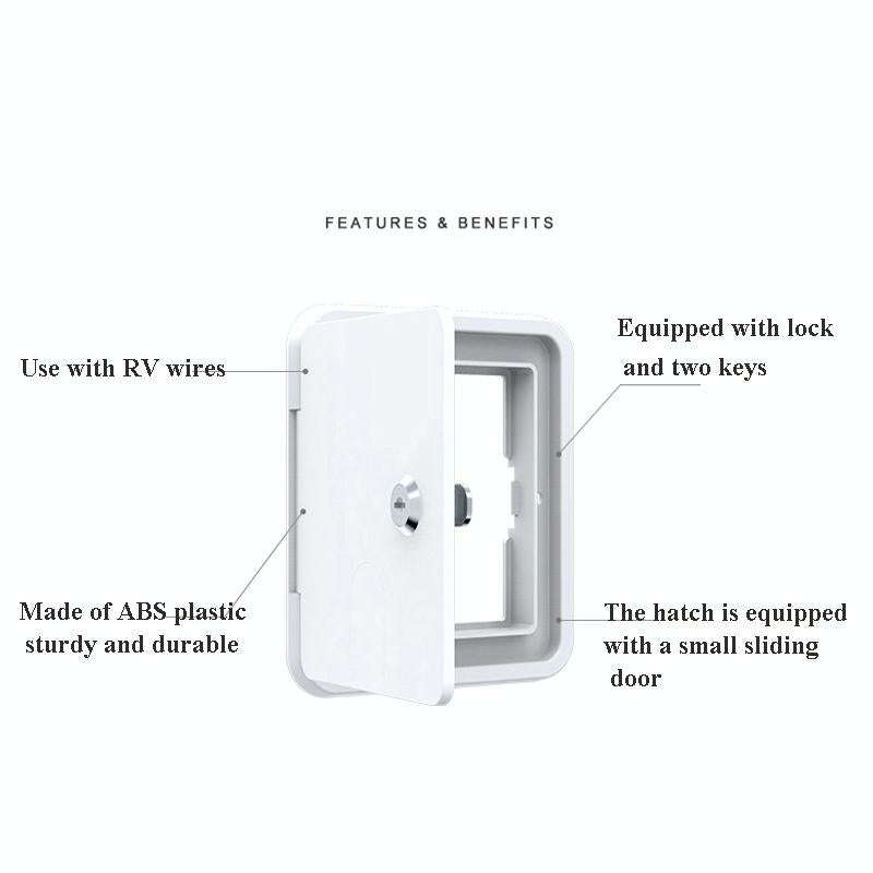 RV Accessories Square Wire Hatch Cover Yacht Accessories Wire Storage Box