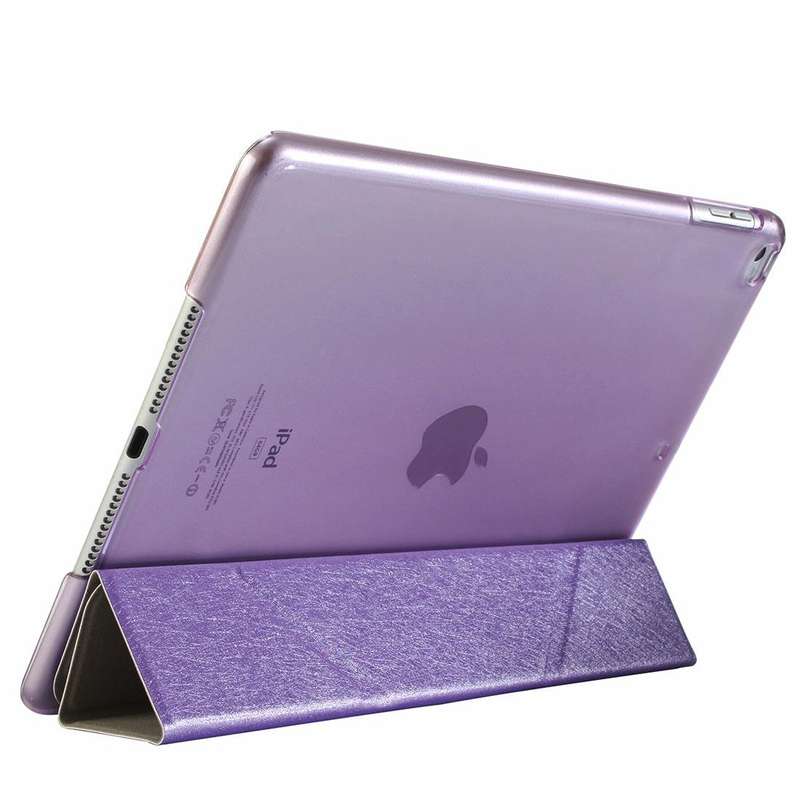 For iPad 9.7 (2018) & iPad 9.7 (2017) & iPad Air Silk Texture Horizontal Deformation Flip Leather...