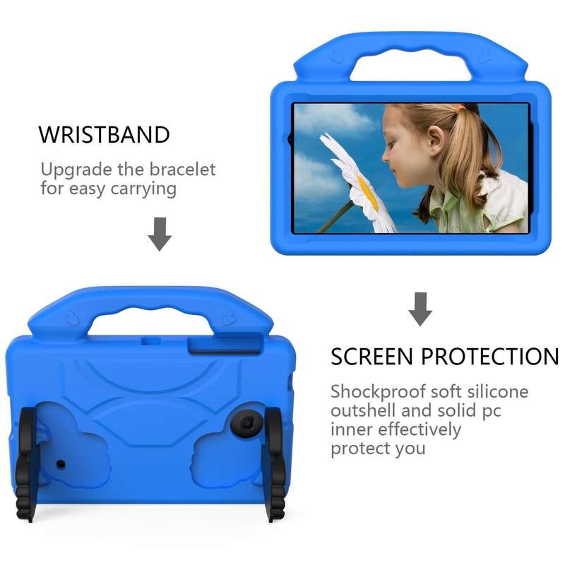 For Galaxy Tab 4 7.0 T230 / T231 EVA Material Children Flat Anti Falling Cover Protective Shell W...