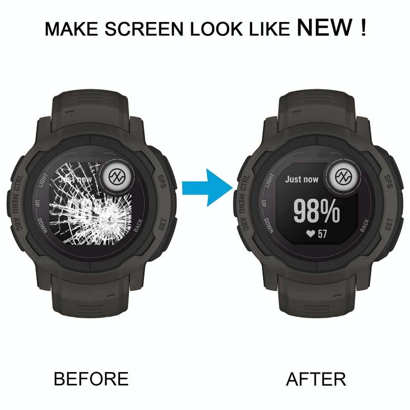 For Garmin Instinct Original LCD Screen with Digitizer Full Assembly(Blue)
