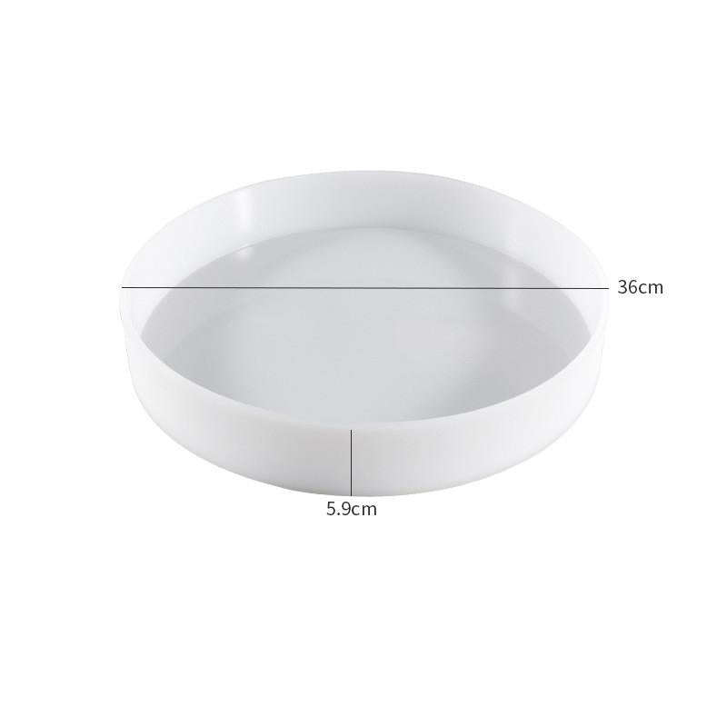 DIY Crystal Drip Rubber Round Table Mold Quicksand Table Silicone Mold 35cm Round Table Mold